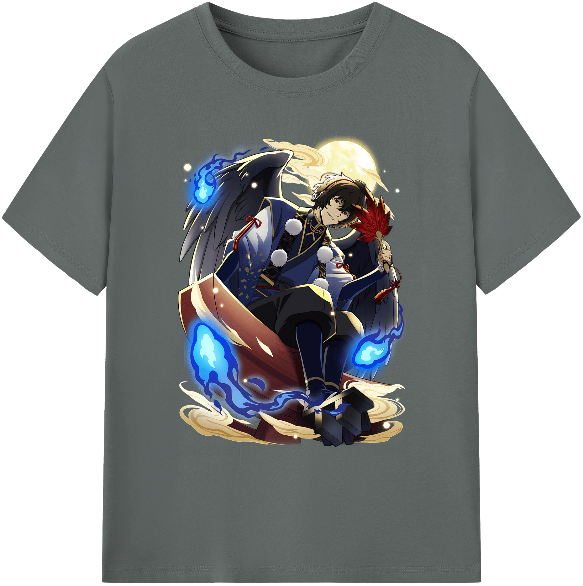 （画像用） 文豪ストレイドッグス Bungo Stray Dogs 綿100％ メンズ半袖Tシャツ｜肌触りやわらか＆通気性